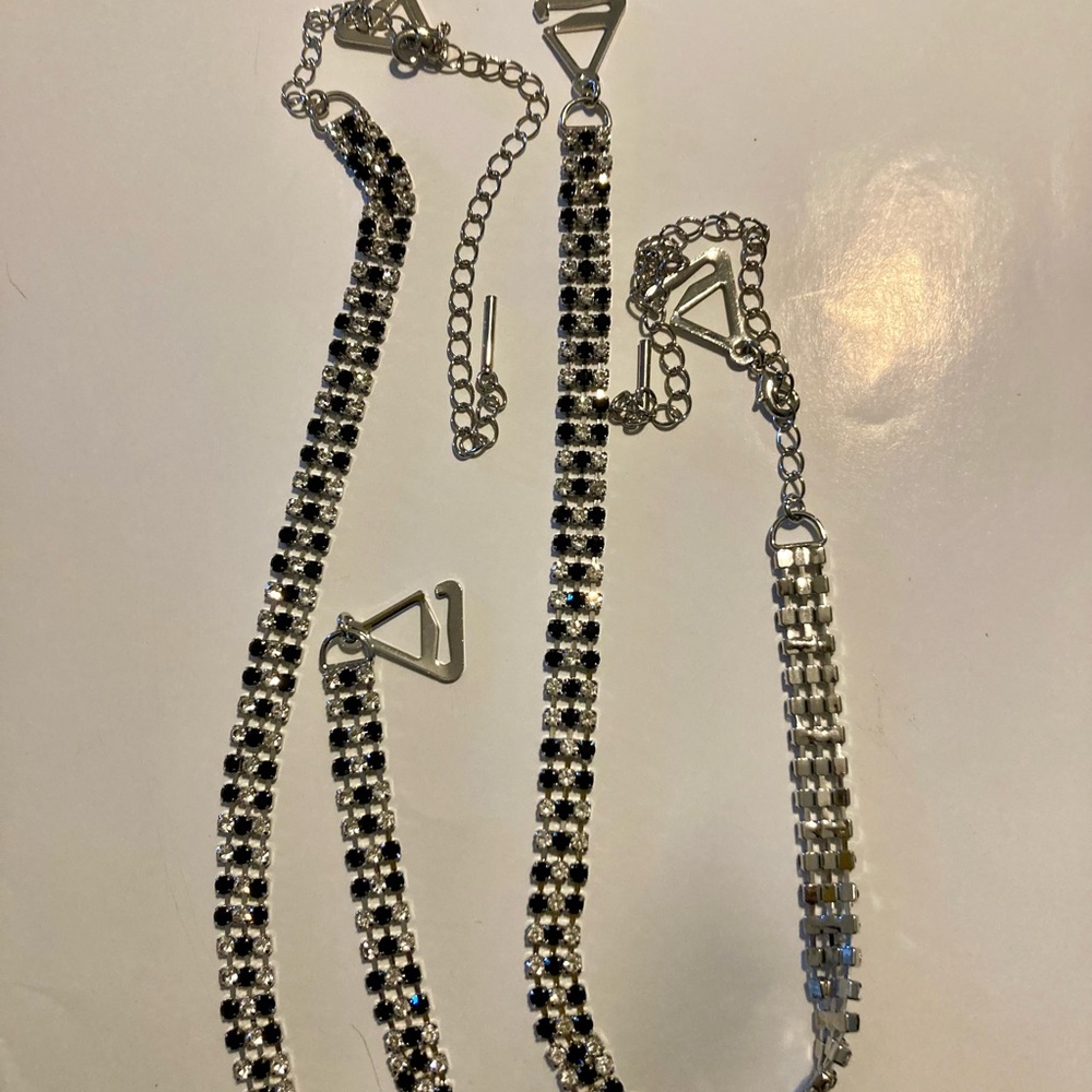 💎Bra Shoulder Straps Sparkly Rhinestones Adjustable - Picture 4 of 4